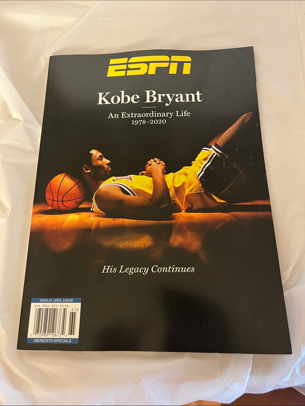ESPN Kobe Bryant Tribute Book - Black and Yellow